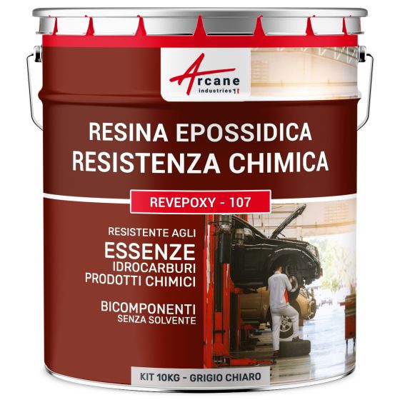 Vernice resina epoxy resistente a idrocarburi e benzina - REVEPOXY - 107