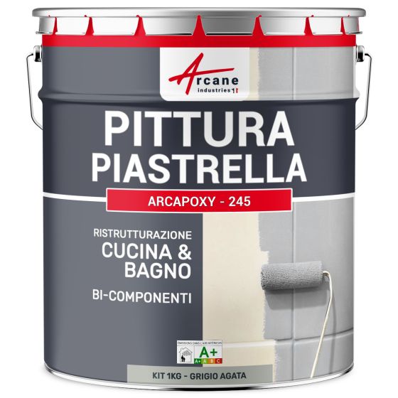 ARCAPOXY - 245 1 kg (fino a 10 m² in 2 strati) RAL 7038 - Grigio Agata ARCAPOXY - 245 1 kg (fino a 10 m² in 2 strati) RAL 7038 - Grigio Agata