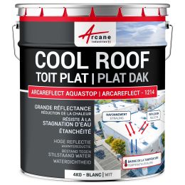 Dakverf Coolroof bestand tegen waterstagnatie: ARCAREFLECT -1214