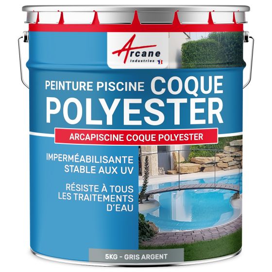 Peinture piscine polyuréthane pour coques polyester- Aspect / Couleur Peinture piscine polyuréthane pour coques polyester- Aspect / Couleur