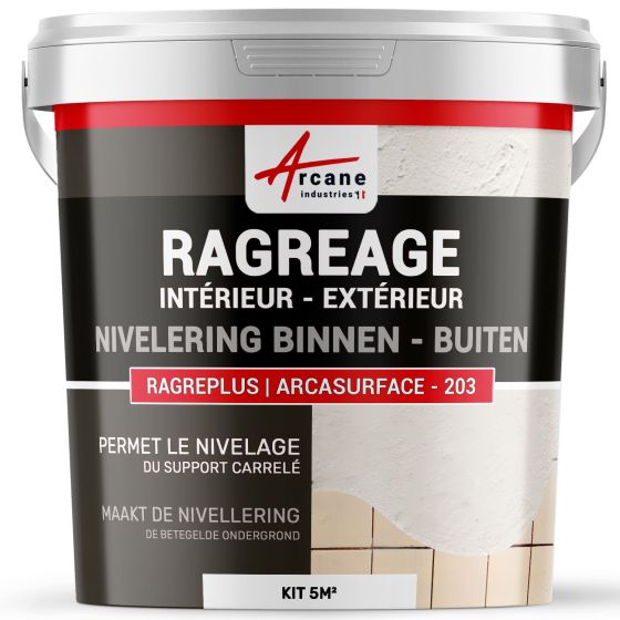 Egalisatie op badkamertegels voor plaatsing - ARCASURFACE -203 5m²