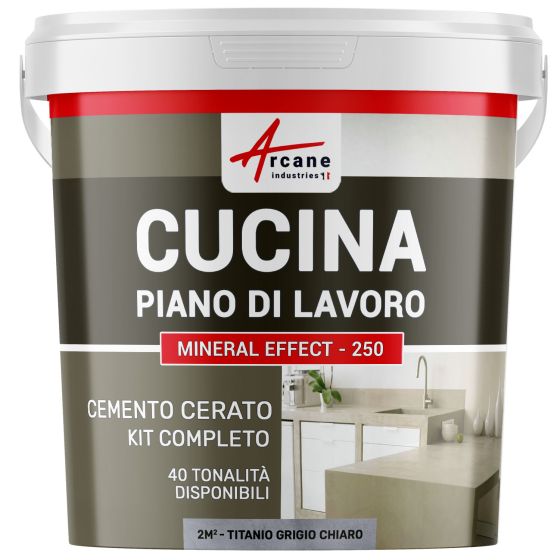 Cemento Cerato Grigio Cucina: Piano di lavoro, Paraspruzzi