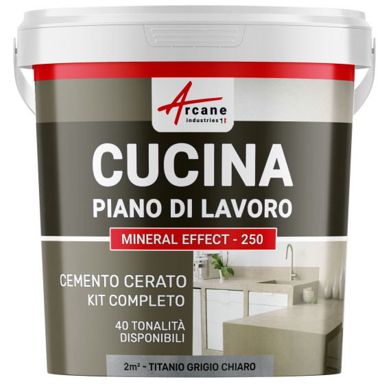 Cemento Cerato Grigio Cucina: Piano di lavoro, Paraspruzzi