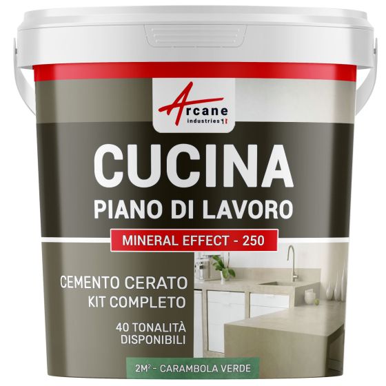 Cemento Cerato Verde Cucina: Piano di Lavoro, Paraschizzi