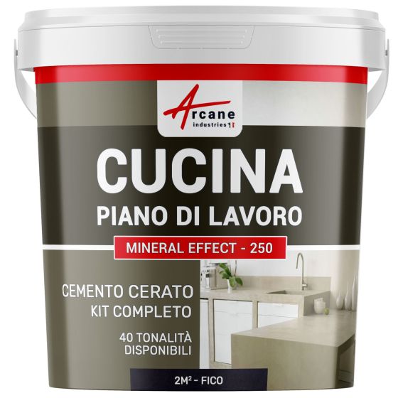 CEMENTO CERATO VIOLA PER CUCINA: Piano di Lavoro, Paraspruzzi