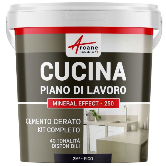 CEMENTO CERATO VIOLA PER CUCINA: Piano di Lavoro, Paraspruzzi CEMENTO CERATO VIOLA PER CUCINA: Piano di Lavoro, Paraspruzzi