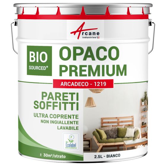Vernice opaca per pareti e soffitti: ARCADECO BIOSOURCE OPACO Vernice opaca per pareti e soffitti: ARCADECO BIOSOURCE OPACO