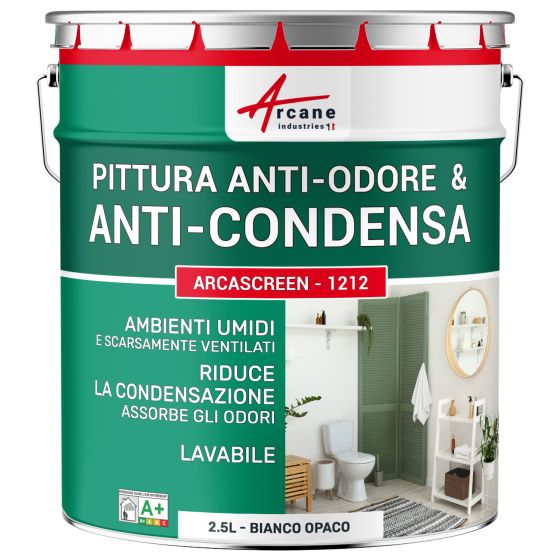 Pittura anti-condensa, anti-odore per ambienti umidi: Arcascreen - 1212 Pittura anti-condensa, anti-odore per ambienti umidi: Arcascreen - 1212