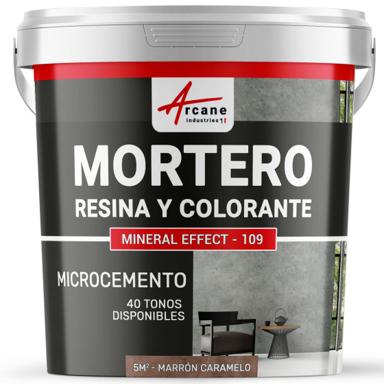 Kit de Concreto Pulido 'El Básico': Mortero + Resina + Colorante - NUANCES MINERALES5 m² (en 2 capas)