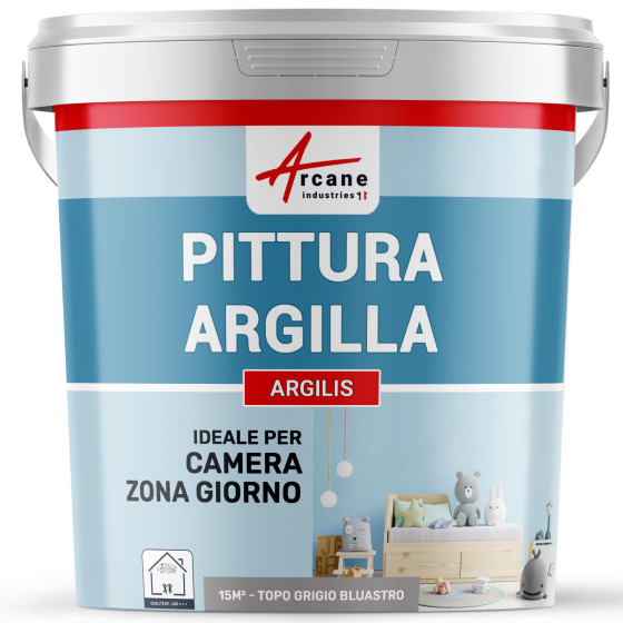 Vernice in argilla naturale per decorazione camera bambini - ARGILIS     