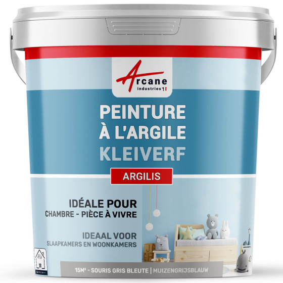 Natuurlijke kleiverf decoratie kinderkamer - ARGILIS - 15 m² (2