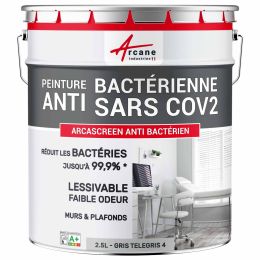 Peinture anti bactérienne, mur et plafond : Arcascreen Anti Bactérien  Couleur / Aspect