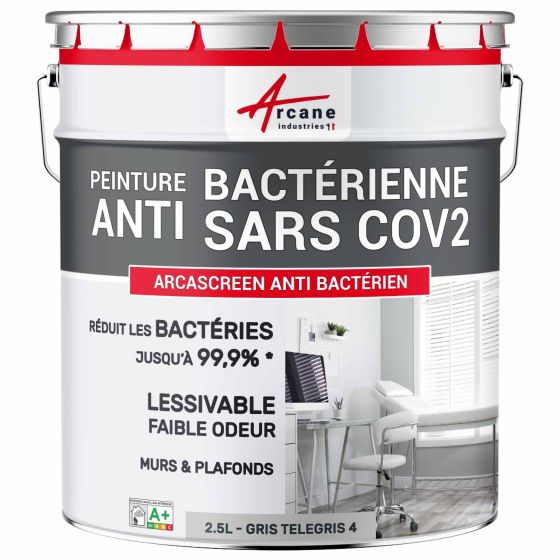 Peinture anti bactérienne, mur et plafond : Arcascreen Anti Bactérien Couleur / Aspect Peinture anti bactérienne, mur et plafond : Arcascreen Anti Bactérien Couleur / Aspect