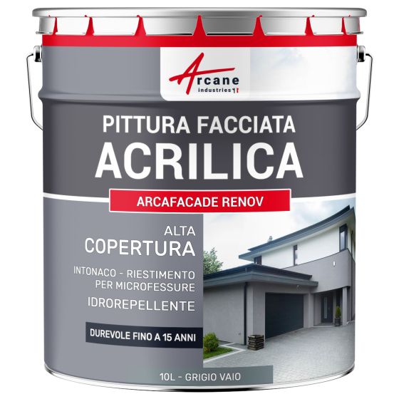 ARCAFAÇADE RENOV 10 L (+ o - 60 m² in 1 strato) Grigio vaio - RAL 7000