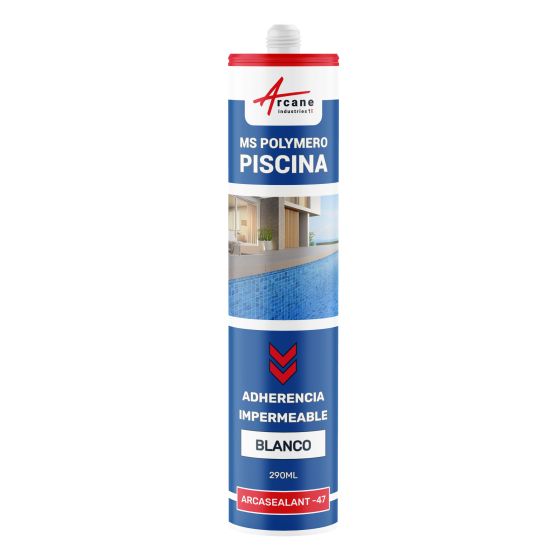 Masilla Polímero Piscina Adhesión / Impermeabilización : ARCAMASTIC POLIMERO PISCINA - Blanco