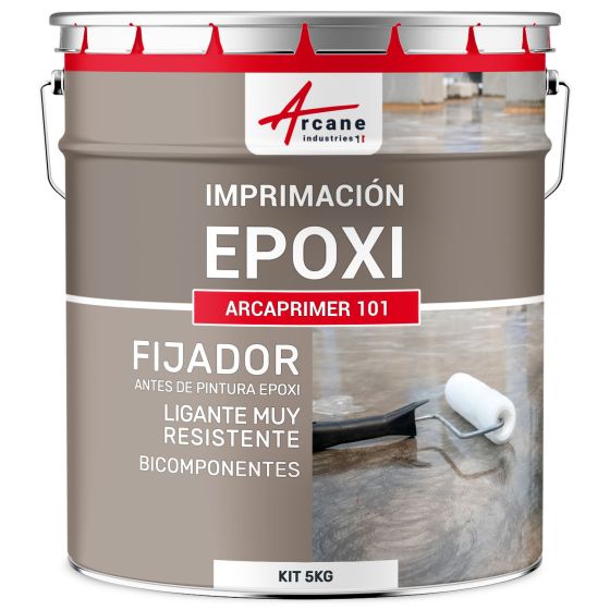 Imprimación y fijador de resina epoxi transparente para hormigón, piedra y madera: FIJADOR EPOXI