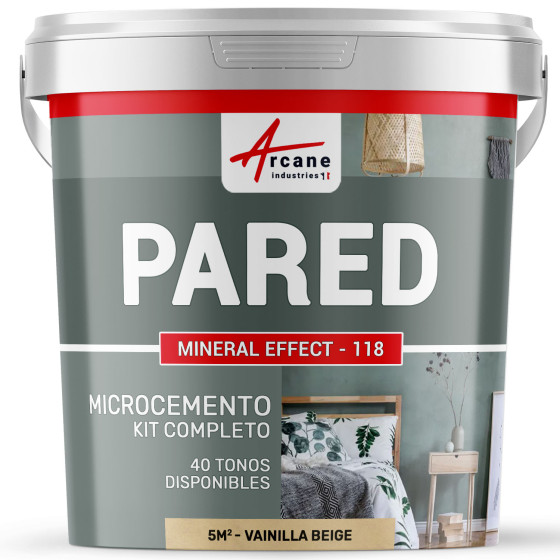 KIT DE HORMIGÓN PULIDO PARA PAREDES5 m² - Acabado mate
