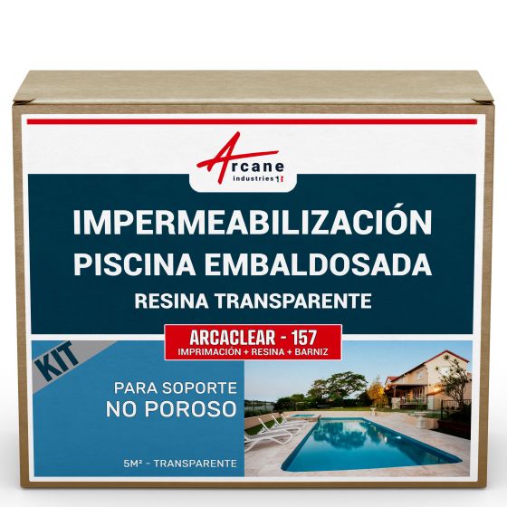 Kit de Impermeabilización para Piscinas con Azulejos: Imprimación, Resina, Acabado