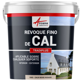 Revestimiento de Cal Fino para Decoración Interior y Exterior - TRADIPLUS15 kg (hasta 14 m²)