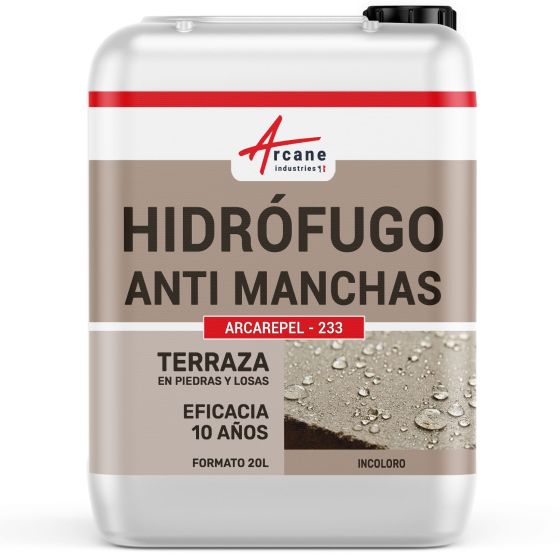 Hidrófugo oleófugo para terraza - Impermeabilizante con solvente de efecto larga duración