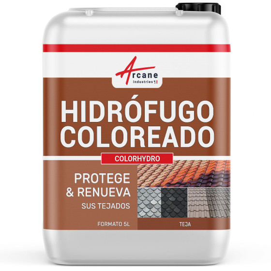 Producto hidrófugo coloreado para cubiertas de tejas de hormigón y pizarra5 L (hasta 20 m²)