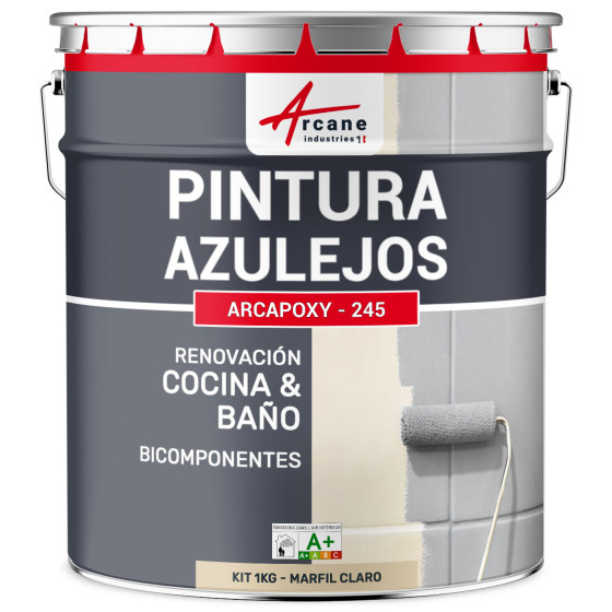 PINTURA PARA AZULEJOS DE COCINA Y BAÑO - ARCAPOXY AZULEJOS1 kg (hasta 10 m² en 2 capas)