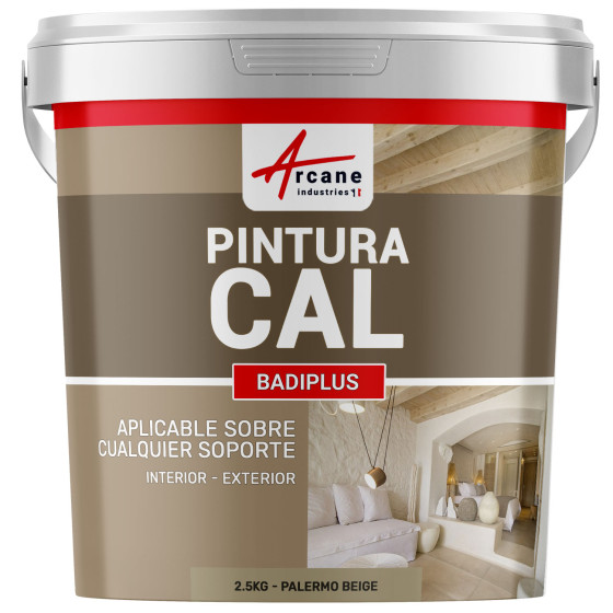 Encalado de Cal para Paredes Interiores y Fachadas Exteriores - BADIPLUS2.5 kg (hasta 12.5 m²)