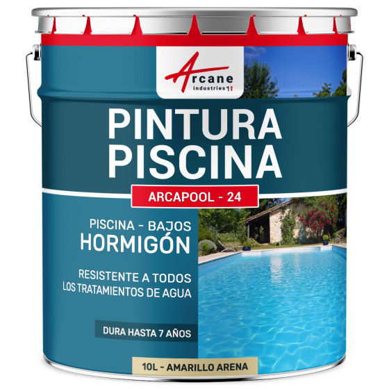 Pintura para Piscina de Hormigón  ARCAPOOL Amarillo arena   RAL 1002  10 L