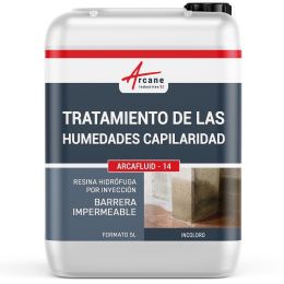 Barrera impermeable, producto de inyección para paredes húmedas ARCAFLUID 5 L