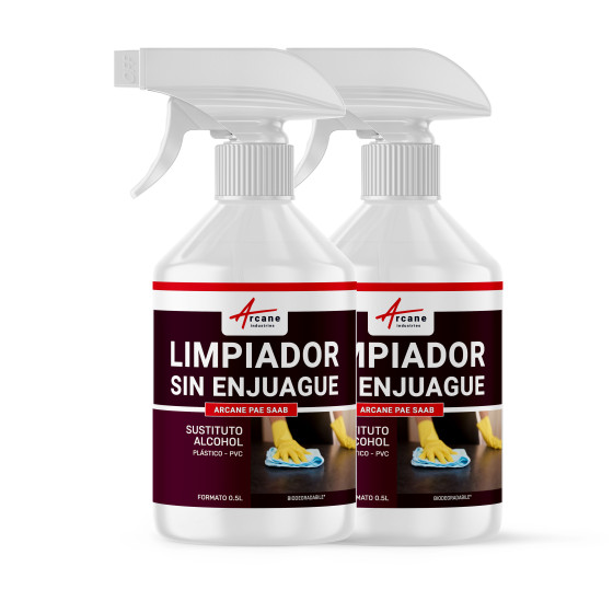 Limpiador para Pizarras Velleda - Plástico Blanco y PVC LIMPIADOR SIN ALCOHOL 1 L (2 x 0.5 L)