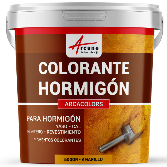 ante para cemento - mortero y concreto ARCAS Amarillo 500 gr