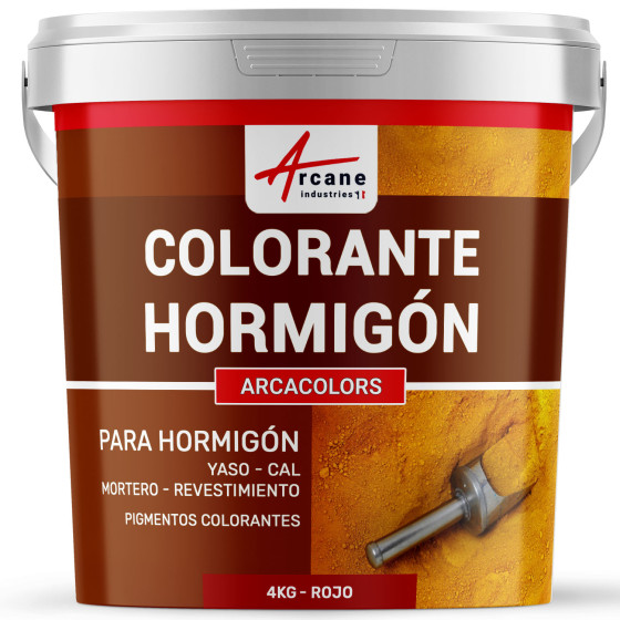 ante para cemento - mortero y concreto ARCAS 4 kg Rojo