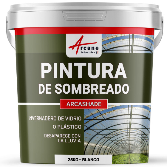 Pintura de sombreado para invernaderos agrícolas o industriales ARCASERRE Blanco 25 kg