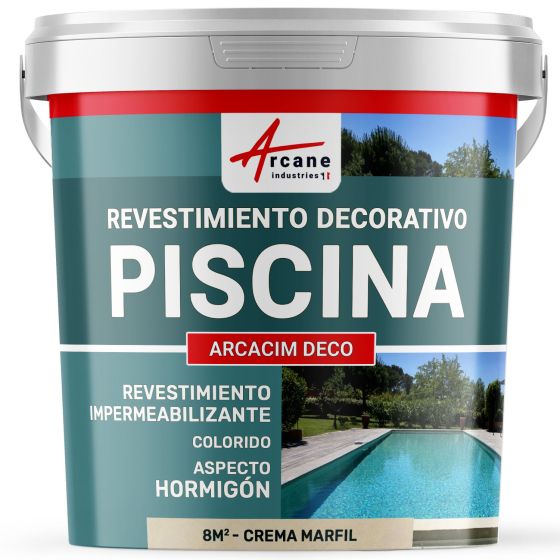 Revestimiento decorativo de acabado para piscinas ARCACIM Deco Crema Marfil 8 m²