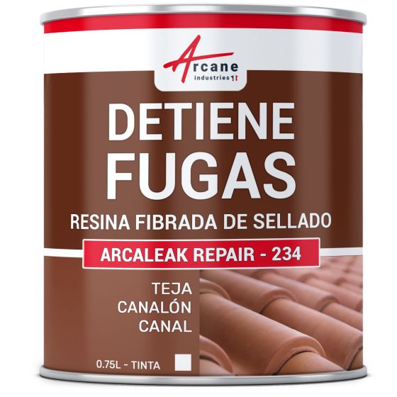 Pintura de impermeabilización fibrada Sellador para tejas - canaletas - canalones BOUCH' ETANCHE Blanco 0.75 L