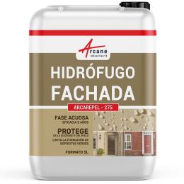 Hidrófugo para Impermeabilización de Fachadas en Piedra - Ladrillos Porosos - Revestimientos y Estucos 5 L (hasta 25 m²)
