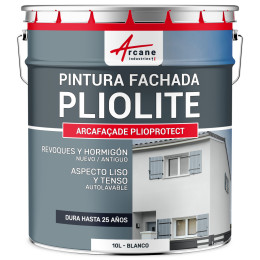 Pintura Pliolita ARCAFAÇADE PLIOPROTECT Blanco 10 L (+ o 80 m² en 1 capa)