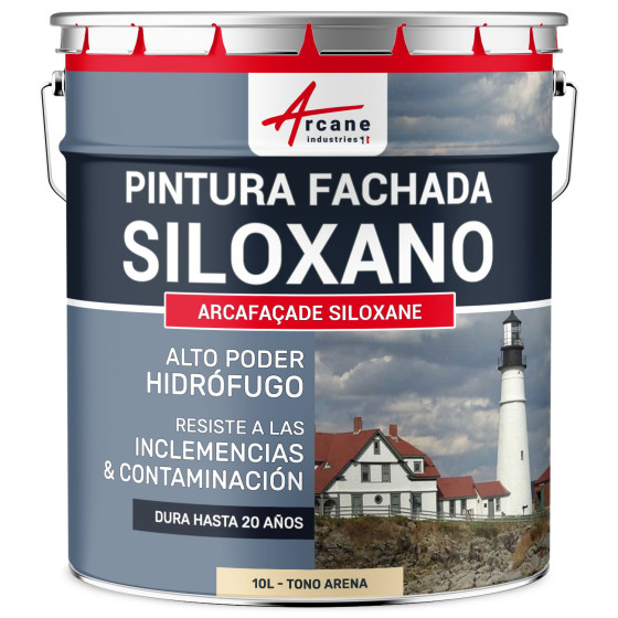 Pintura Siloxano ARCAFAÇADE SILOXANO Tono Arena RAL 085 90 20 10 L (+ o 60 m² en 1 capa)