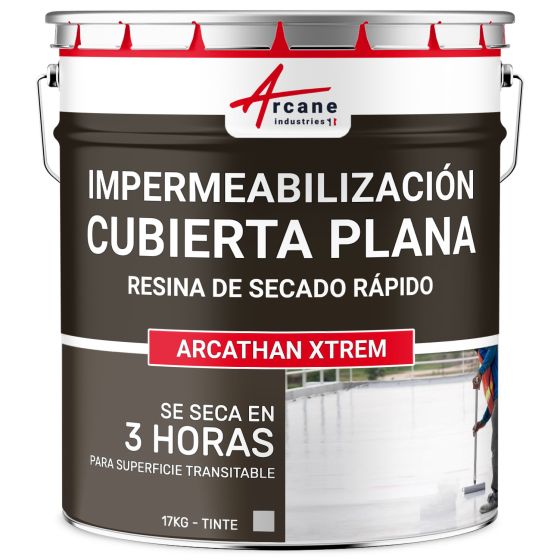 Resina para Impermeabilización de Techos Planos y Terrazas Gris luminoso RAL 7035 17 kg (hasta 11 m² en 2 capas) Resina para Impermeabilización de Techos Planos y Terrazas Gris luminoso RAL 7035 17 kg (hasta 11 m² en 2 capas)