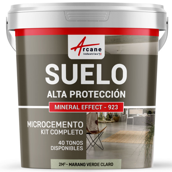 KIT DE MICROCEMENTO PARA SUELOS DE ALTA PROTECCIÓN Marang Verde Claro 2 m² (en 2 capas)