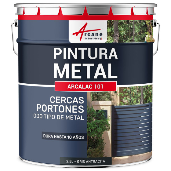 Pintura para Metal ARCALAQUE 101 Gris Antracita RAL 7016 2.5 L