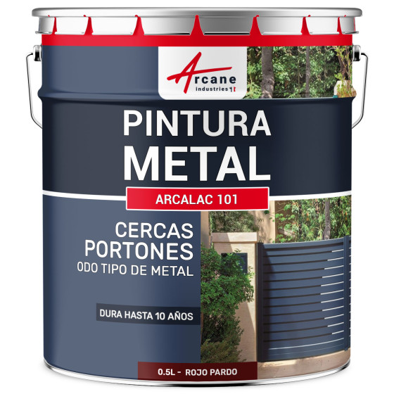 Pintura para Metal ARCALAQUE 101 Rojo pardo Ral 3011 0.5 L