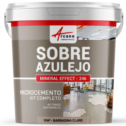 KIT DE HORMIGÓN PULIDO PARA AZULEJOS - Barbadina Claro - 10 m² (para 2 capas)
