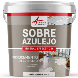 KIT DE HORMIGÓN PULIDO PARA AZULEJOS - Isatis Blanco - 10 m² (para 2 capas)