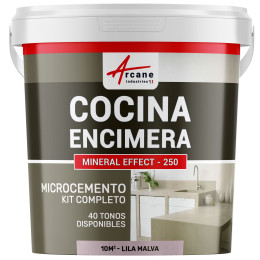 Hormigón Pulido para Cocina: Encimera - Revestimiento de Pared - Lila Malva - 10 m² (para 2 capas)