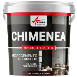 Kit de Hormigón Pulido para Chimenea - Arábica Marrón - 10 m² (para 2 capas)