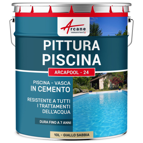 Vernice per Piscina  - ARCAPOOL - 24 10 L Giallo sabbia - RAL 1002
