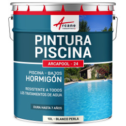 Pintura para Piscina de Hormigón  ARCAPOOL Blanco Perla  RAL 1013  10 L