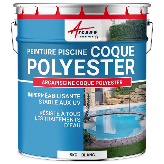 Peinture piscine polyuréthane pour coques polyester- Aspect / Couleur Peinture piscine polyuréthane pour coques polyester- Aspect / Couleur