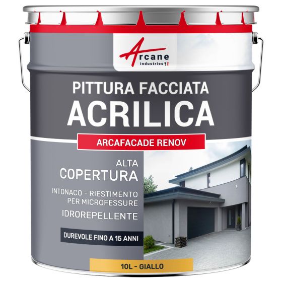 ARCAFAÇADE RENOV 10 L (+ o - 60 m² in 1 strato) Giallo - RAL 080 80 60 ARCAFAÇADE RENOV 10 L (+ o - 60 m² in 1 strato) Giallo - RAL 080 80 60